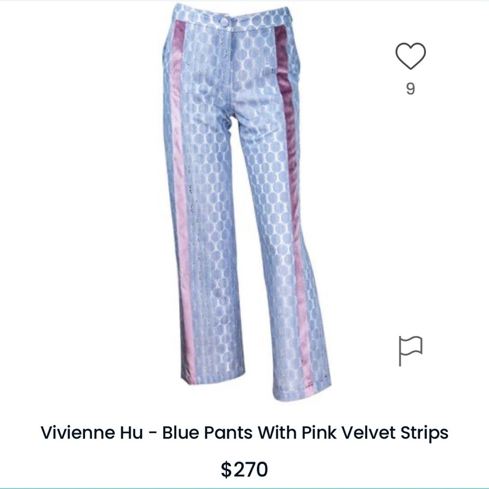 Vivienne Hu Lace Patterned Pants Spring Fashion